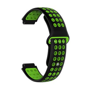 Ремінець для Garmin Universal 16 Nike-style Silicone Band Black/Green (U16-NSSB-BKGN) U16-NSSB-BKGN фото