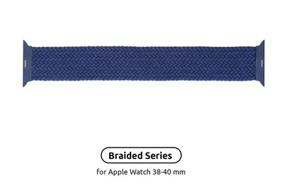 Ремінець Armorstandart Braided Solo Loop для Apple Watch 38mm/40mm/41mm Atlantic Blue Size 2 (120 mm) (ARM58066) ARM58066 фото