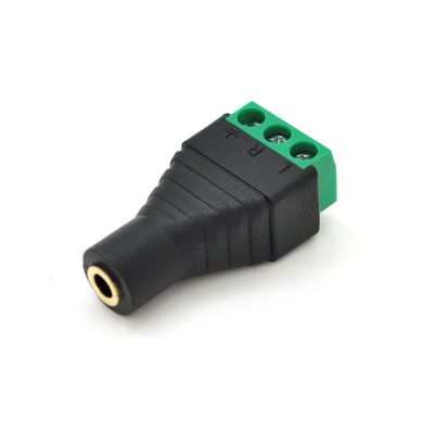 Гніздо для підключення miniJack 3.5 Stereo (3 контакти) із клемами під кабель Q100 YT-MJ3.5 фото