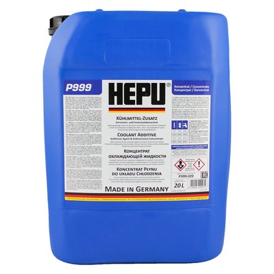 Рідина охолоджуюча HEPU Антифриз G11 синя концентрат 20 л (P999-020) HE0003 фото