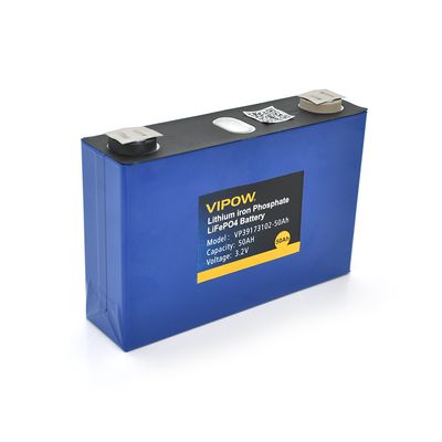 Літій-залізо-фосфатний акумулятор Vipow 3.2V 50AH LiFePO4 2000 Циклів, 150 х 28 х 135мм Vipow-3.2V-50AH фото