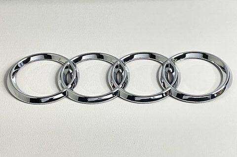 Эмблема значёк Audi А3 А4 RS4 A6 багажник задняя Хром 180x58 mm (8E98537422ZZ
, 4E0853742) au009 фото товара
