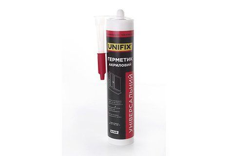 Герметик акріловий UNIFIX (білий) 280мл 951271 фото товару