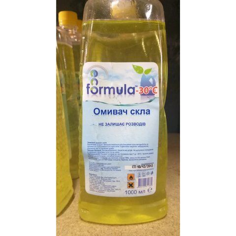 Омивач скла зимовий EcoFormula -30 &deg;С "Цитрус" 1 л (012014) 012014 фото товару