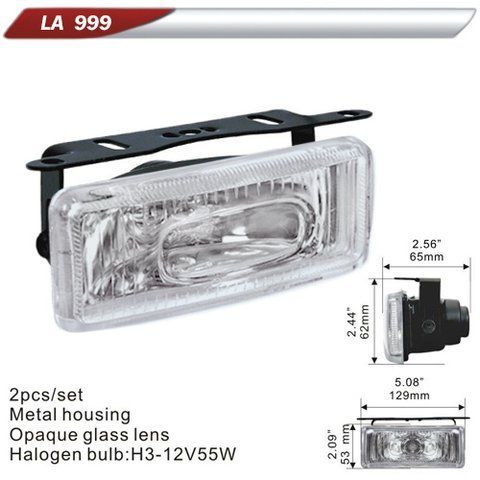 Фара дополнительная DLAA 999-W/H3-12V-55W/129*53mm (LA 999-W) LA 999-W фото товара