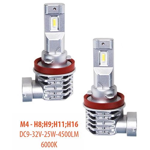 Лампи PULSO M4-H8/H9/H11/H16/LED-chips CREE/9-32v/2x25w/4500Lm/6000K (M4-H8/H9/H11/H16) M4-H8/H9/H11/H16 фото