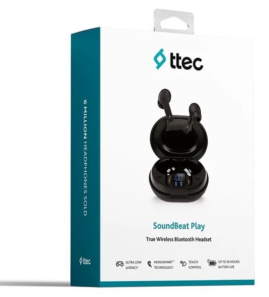 Bluetooth-гарнітура Ttec SoundBeat Play Black (2KM139S) 2KM139S фото