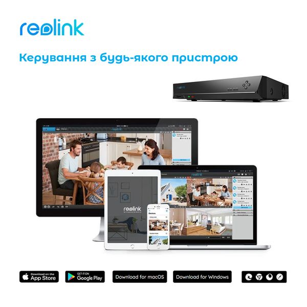 Комплект відеоспостереження Reolink RLK8-410B4-5MP RLK8-410B4-5MP фото