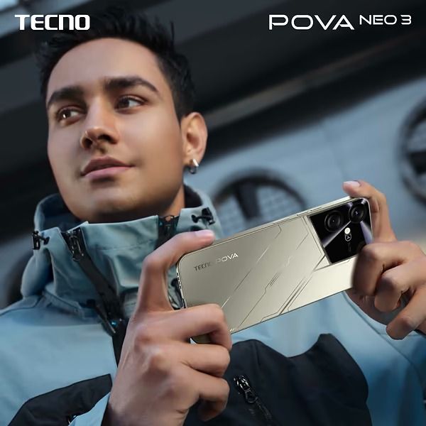 Смартфон Tecno Pova Neo-3 (LH6n) 8/128GB Dual Sim Mecha Black (4894947005329) 4894947005329 фото