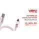 Кабель магнитный Multicolor LED VOIN USB - Lightning 3А, 1m, (быстрая зарядка/передача данных) (VL- VL-1601L RB фото 2