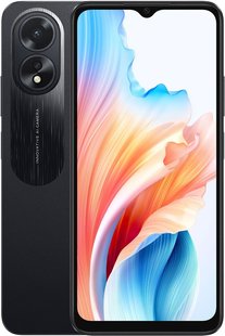 Смартфон Oppo A38 4/128GB Dual Sim Glowing Black; 6.56" (1612х720) IPS / MediaTek Helio G85 / ОЗП 4 ГБ / 128 ГБ вбудованої + microSD до 1 ТБ / камера 50+2 Мп + 5 Мп / 4G (LTE) / Bluetooth, Wi-Fi, NFC / GPS, A-GPS, GLONASS, Beidou, Galileo, QZSS / ОС Andro A38 4/128GB Glowing Black фото