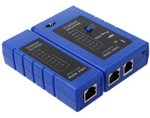 Кабельний тестер Merlion NSHL916DC-AL, RJ-45+RJ11 YT-NSHL916DC-AL фото