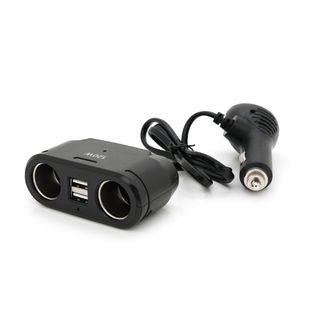 АЗУ розгалужувач Olesson 1675, 12V-2*12V+2*USB, Black, Blister Ol-1675 фото