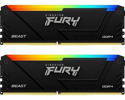 Модуль пам`яті DDR4 2x16GB/3200 Kingston Fury Beast RGB (KF432C16BB12AK2/32) KF432C16BB12AK2/32 фото