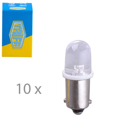 Лампа автомобільна Світлодіодна LED індикаторна лампа Trifa 12V 0,27W BA9s T10 20mA white (02804) 02804 фото
