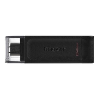 Флеш-накопичувач USB3.2 64GB Type-C Kingston DataTraveler 70 Black (DT70/64GB) DT70/64GB фото