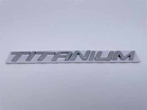 Емблема-шильдик логотип напис Titanium кришки багажника Ford (Форд) 200*18 мм (Хром) (Метал) (DS7Z9942528H) for015 фото товару