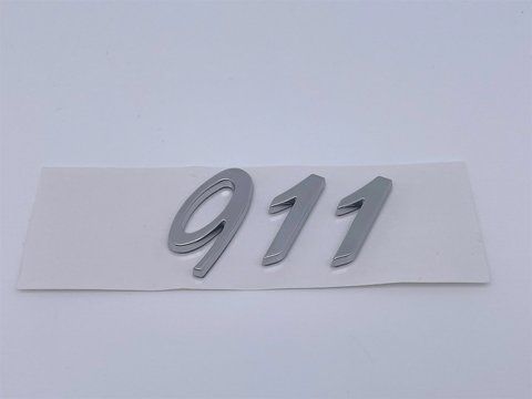 Емблема-шильдик напис 911 кришки багажника Porsche (Порше) po015 фото товару