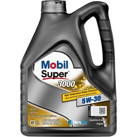 Олива моторна MOBIL Super 3000 XE 5W-30 5 л (156156) 156156 фото товару