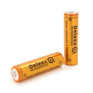 Акумулятор PowerMaster Deleex 18650 Li-Ion 1200 mAh BL 2 шт PWM-D-18650/29482 фото