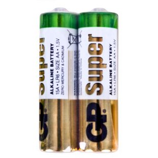 Батарейка GP SUPER ALKALINE 1.5V 15A-S2 лужна, LR6, АА (4891199006470) 4891199006470 фото