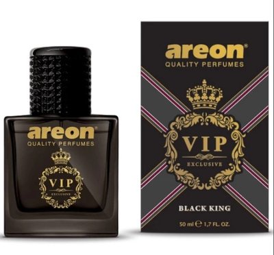 Ароматизатор VIP-спрей Черный король (Black King) стекло 50 мл Черный дизайн Areon 085018 фото