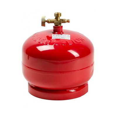 Газовий балон ПРОПАН 2кг (4,8л), тиск 18BAR, 2200Вт, витрата 145 г/год + пальник 20448, Red, Q4 GBR-2k-48L фото
