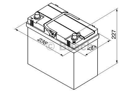 Акумулятор BOSCH 45Ah 12V S4021 R EN330 Азія 0092S40210 фото товару