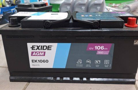 Акумулятор 106Ah-12v Exide AGM R EN950 EK1060 фото товару