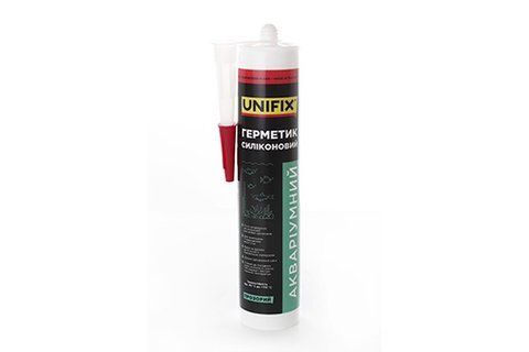 Герметик силіконовий акваріумний UNIFIX (прозорий) 280мл 951268 фото товару