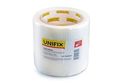 Лента стекловолоконная серпянка 100мм*20м UNIFIX SP-10020 фото товара