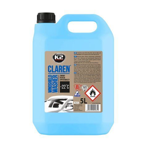 Омивач скла зимовий K2 Claren Windshield Washer -22 &deg;С з нейтральним ароматом 5 л (K625) K625 фото товару