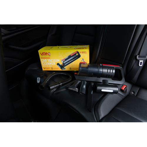 Пылесос "VOIN" V-80CL 100W/АКБ-3х2000mAh/Turbo щетка/Led фонарь/влажная и сухая чистка/сумка (V-80CL V-80CL фото товара