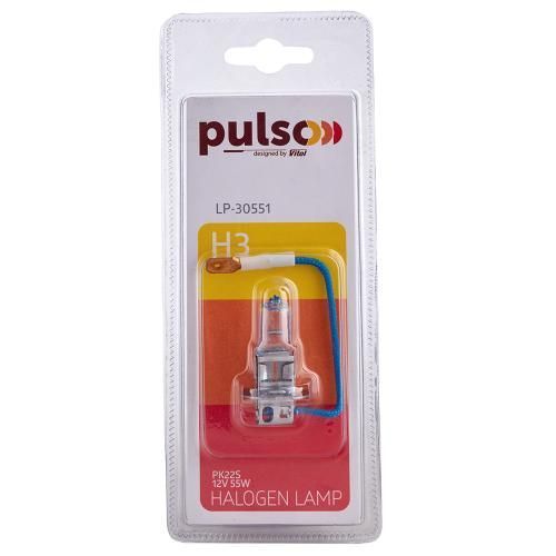 Лампа PULSO/галогенная H3/PK22S 12v55w super white/блистер (LP-30551) LP-30551 фото товара
