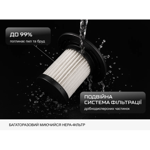 Пылесос "VOIN" V-80CL 100W/АКБ-3х2000mAh/Turbo щетка/Led фонарь/влажная и сухая чистка/сумка (V-80CL V-80CL фото товара