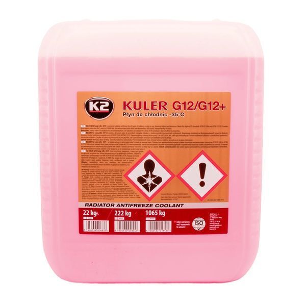 Рідина охолоджуюча K2 Kuler Long Life -35 &deg;C G12 червона 22кг (W406C) W406C фото товара
