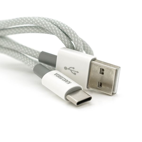 Кабель iKAKU KSC-723 GAOFEI smart charging cable for Type-C, Gray, довжина 1м, 2.4A, BOX KSC-723-Gr-TC фото