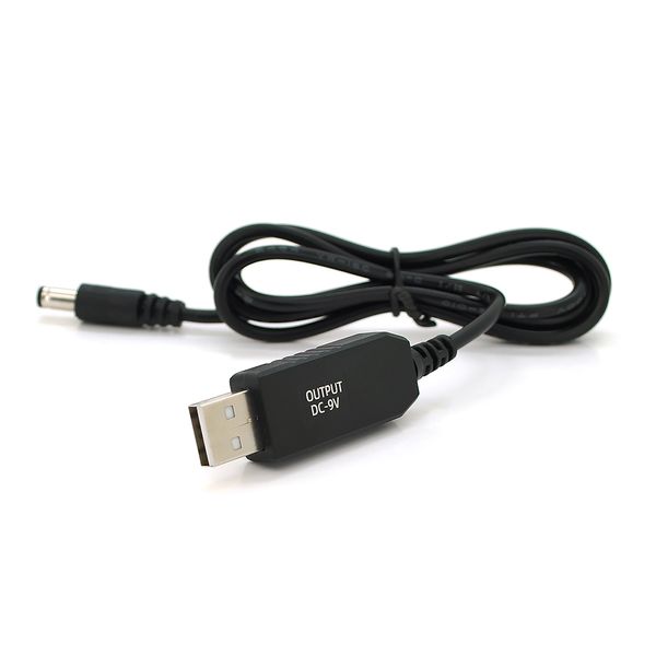 Кабель для роутера 5.5/2.5mm(M)=> USB2.0 (Out:9V), 1м, Black, OEM KPFR/5-9 фото