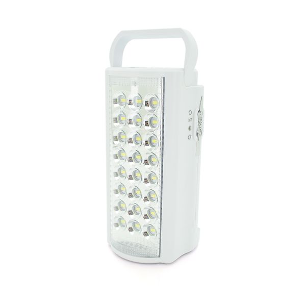 Ліхтар переносний ALMANA DL-2424LED, 2 режими (16+8Led), вбудований аккум, корпус пластмас, кабель 220В, White/Red, Box DL-2424LED фото