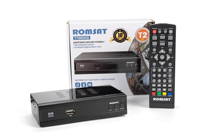 Тюнер DVB-T2 Romsat T7085HD T7085HD фото