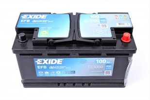 Акумулятор 100Ah-12v Exide EFB (353х175х190), R, EN900 EL1000 фото