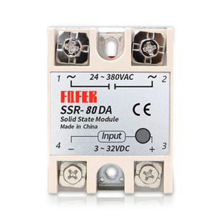 Твердотільні реле FQFER SSR-80DA 100А 24-380VAC SSR-80DA фото