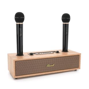 Колонка Kisonli G102 Bluetooth 5.3,Two microphone, 2х8W, 1800mAh, USB/TF/BT/AUX, DC: 5V, BOX, Wooden, Q8 G102Wn фото