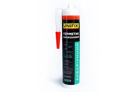 Герметик силіконовий акваріумний UNIFIX (чорний) 280 мл 951269 фото товару