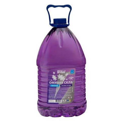 Омивач скла зимовий VITOL "-12" Лісова Ягода 4,5л VTW-1262 фото товару