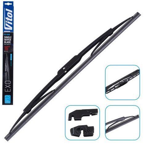 Щетка стеклоочистителя каркасная VITOL EXO 16" (400 мм) (VK-16400) VK-16400 фото товара