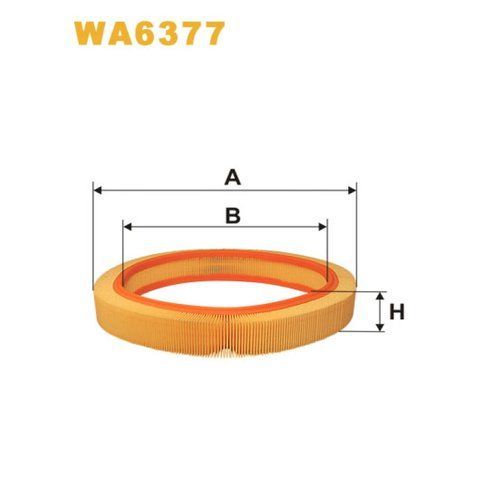Фільтр повітря Mercedes 190, 230 Wix Filters (WA6377) WA6377 фото товару