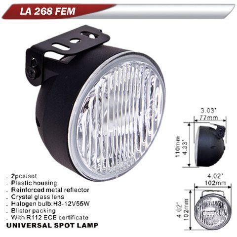 Фара дополнительная DLAA 268FEM-W/H3-12V-55W/D=102mm (LA 268FEM-W) LA 268FEM-W фото товара