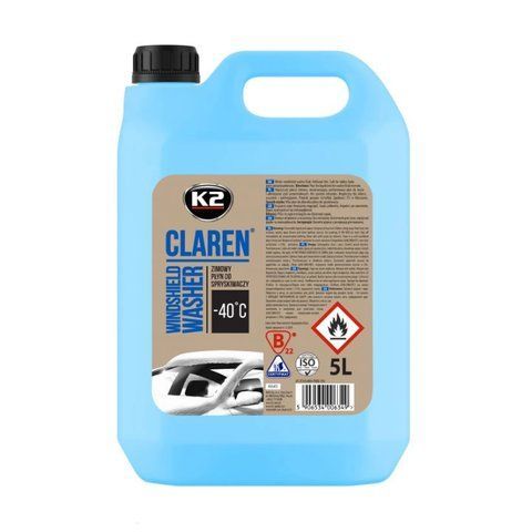 Омивач скла зимовий K2 Claren Windshield Washer -40 &deg;C з нейтральним ароматом концентрат 5 л (K645) K645 фото товару