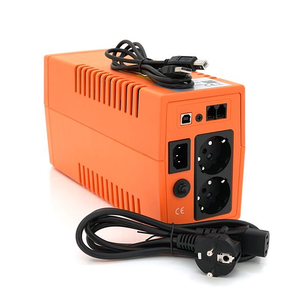 ИБП MAKELSAN Lion650VA (390W) Standby-L, LED 170-280VAC, AVR 1st, 2xSCHUKO socket, 1x12V7Ah, Plastic Case ( 101 х 298 х 142 ) LionUPS650kVA фото